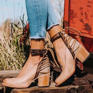 Freebird by Steven Brown Lace-Up Heels